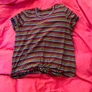 Madewell Rainbow Striped Tee